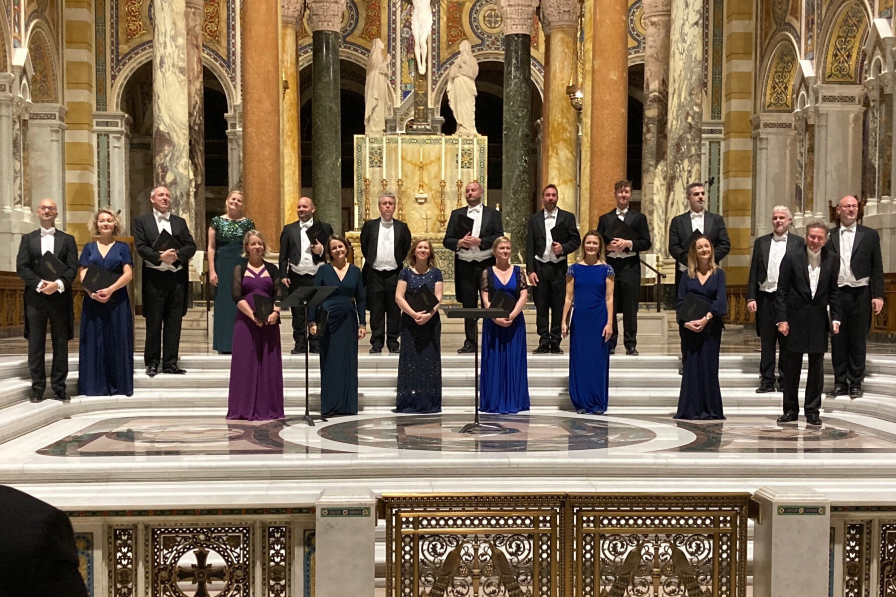 The Sixteen at the Cathedral Basilica. Photo by George Yeh.