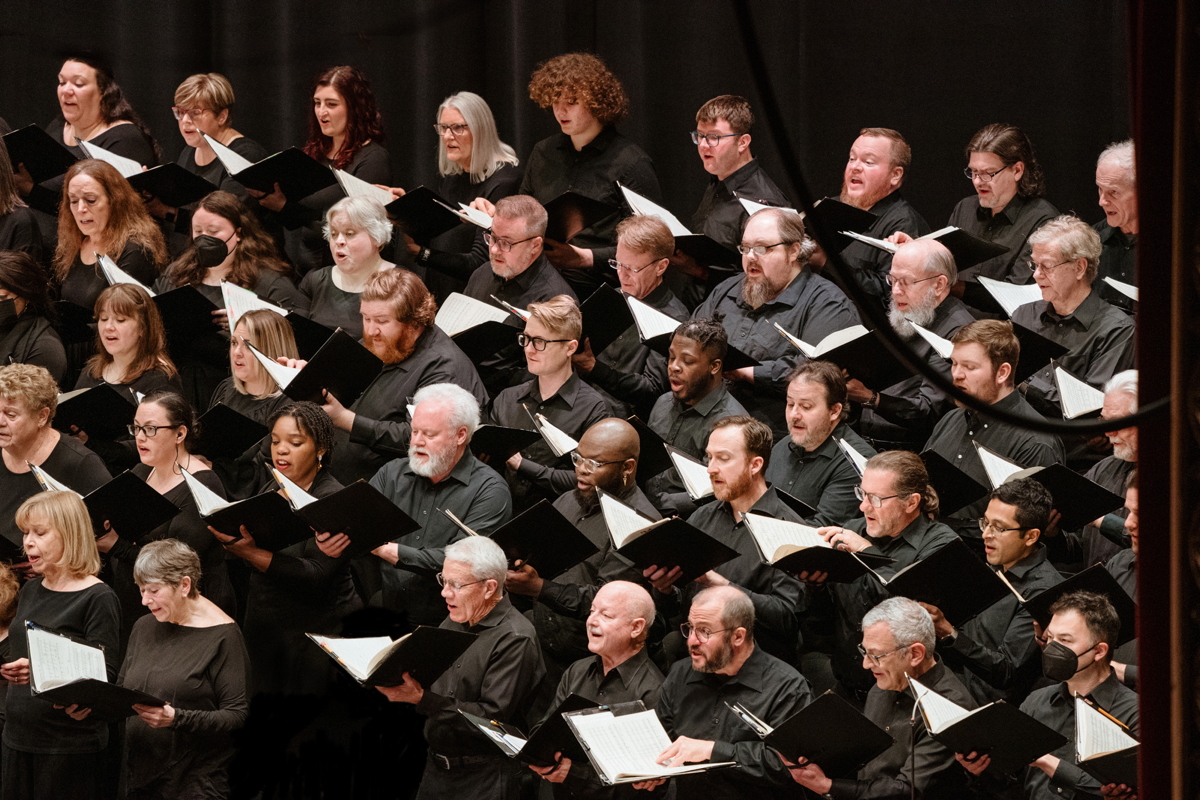 The St. Louis Symphony Chorus. Photo by Virginia Harold courtesy of the SLSO.