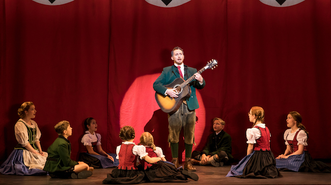 Mike McLean as Captain von Trapp and the von Trapp Family in ‘The Sound of Music,' Photo by Matthew Murphy