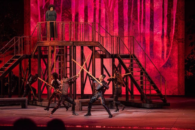 A scene from Lerner and Loewe's beloved 'Camelot' at The Muny in Forest Park, Photo by Julie A. Merkle.