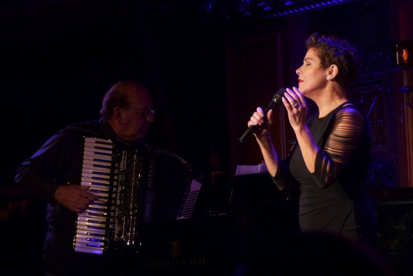 L-R: Marty Silvestri and Christine Andreas in Piaf, No Regrets. Photo by Cliff Lipson