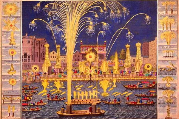 The original plan for George II's fireworks display