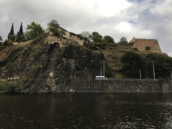 Vyšehrad from the Vlatava. Photo by Chuck Lavazzi.